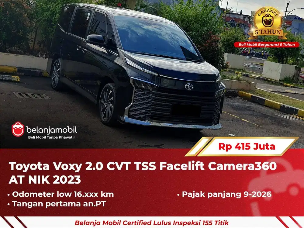 [ GARANSI 5TH ] Toyota Voxy 2.0 CVT TSS Facelift 2023 2024