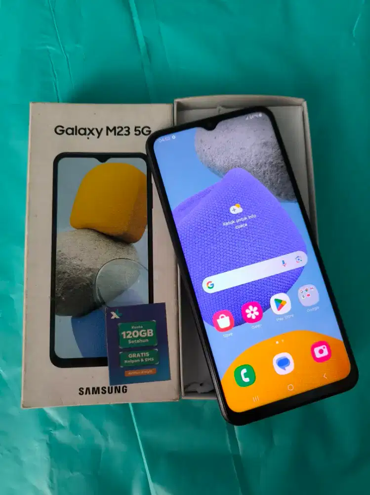 Samsung M23 6/128 5G Mulus Murah