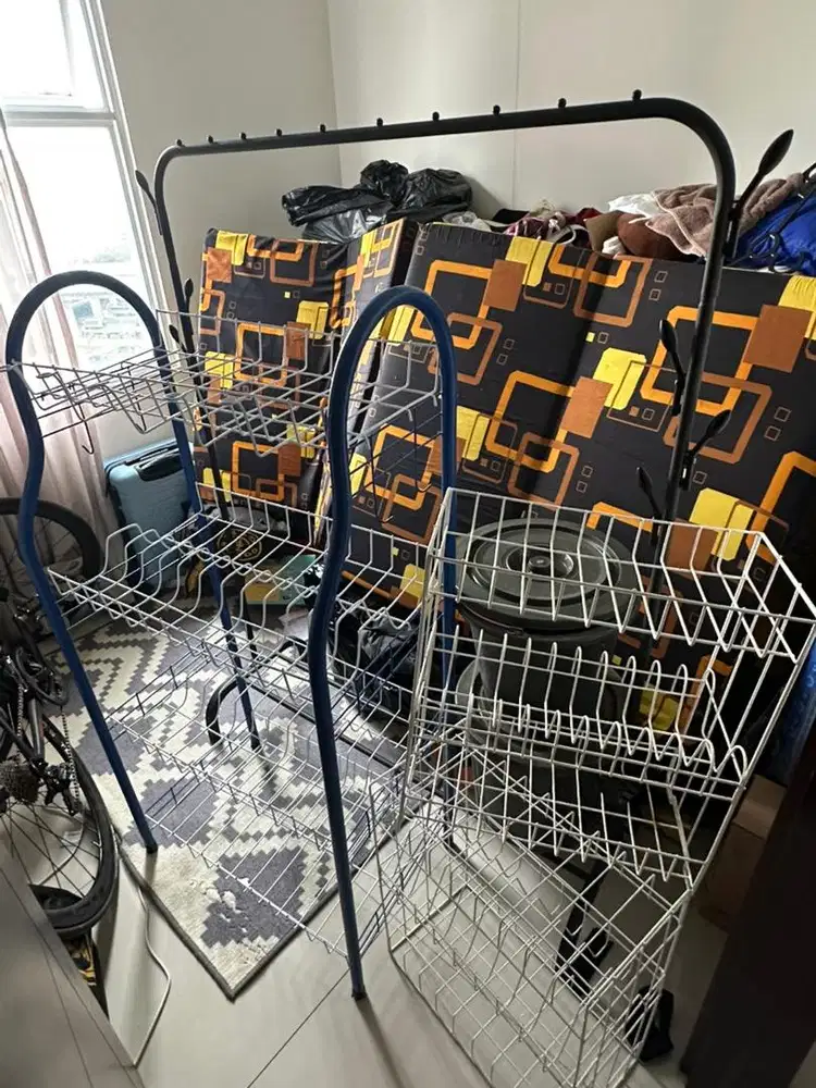 Jual Murah - Jemuran + Rak Piring besar 2 kecil + 2 ember