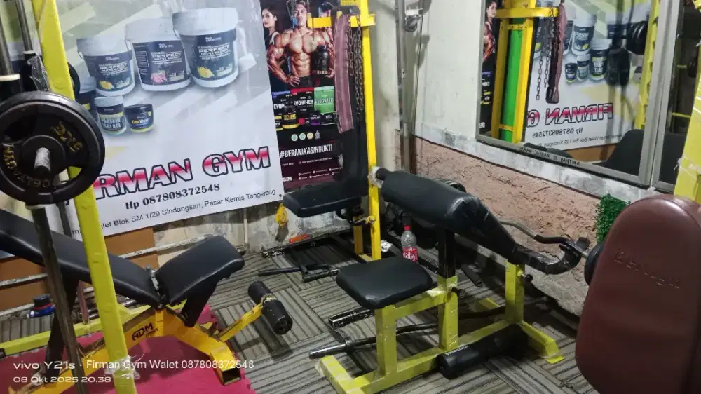Jual alat gym komersil full sett siap buka usaha fitnes center