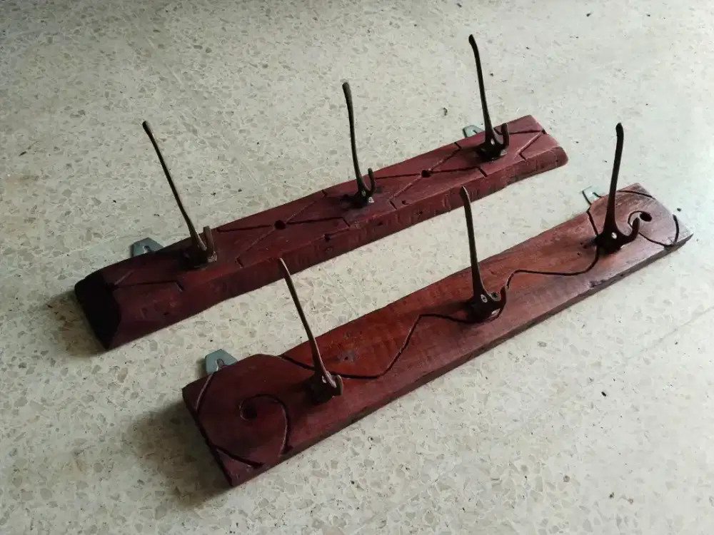 Kapstok lawas kayu jati