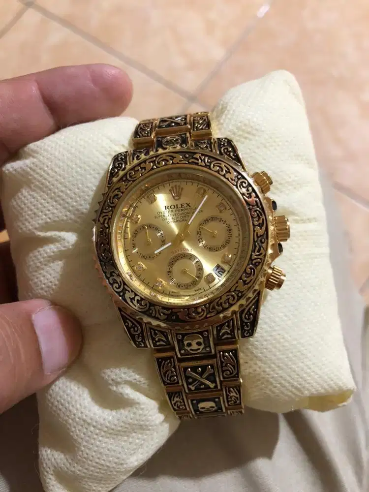 Rolex quartz chronograph gold