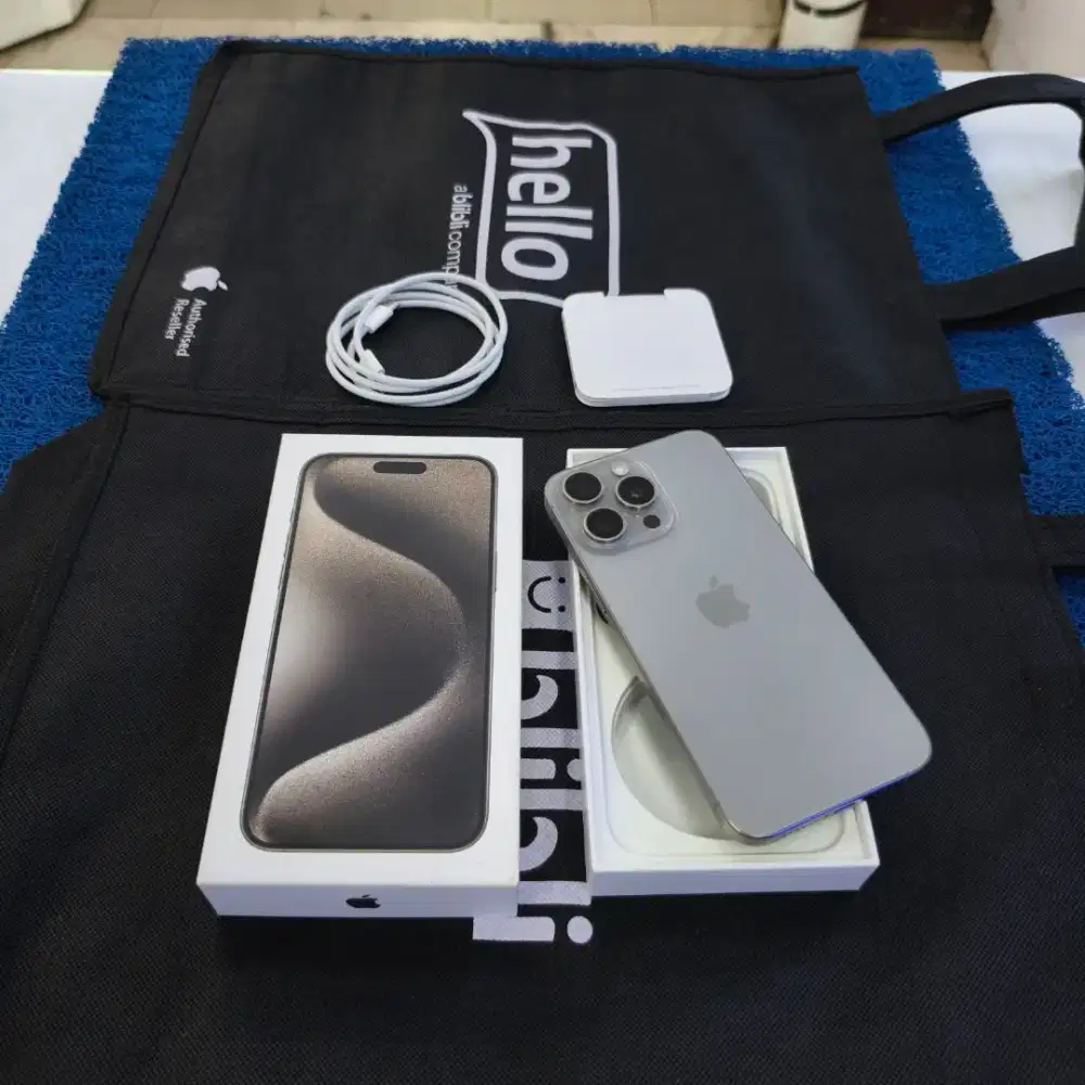 Iphone 15 Pro Max 512GB 99% Muluss Like new Ex Grs resmi Digimap