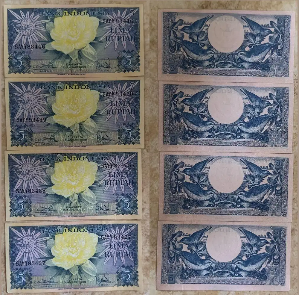 UANG KUNO 5 SEN 1959