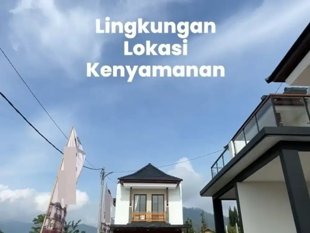 villa dekat alun alun batu free furniture dan electronic