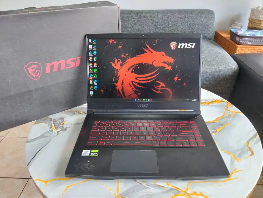 Laptop Gaming MSI GF63 Intel Core i7-1050H dan VGA  NVIDIA Geforce GTX