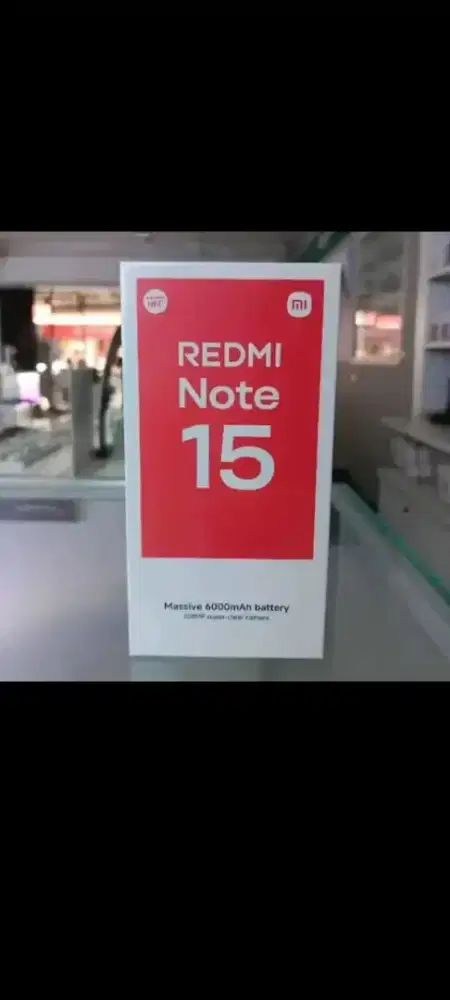 Xiaomi redmi note 15 ram 8gb 256gb dan6/128 garansi resmi