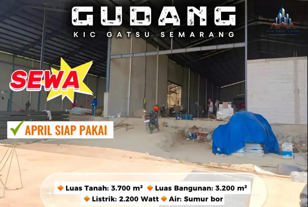 GUDANG DISEWAKAN KAWASAN INDUSTRI CANDI SEMARANG