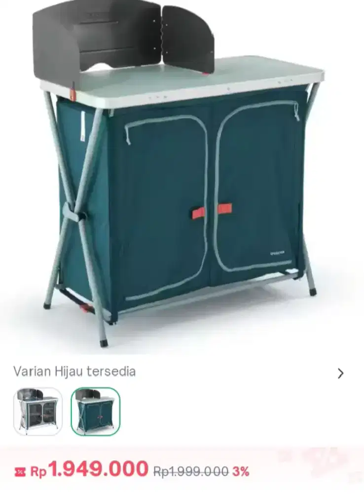 Quechua kitchen unit folding camping,