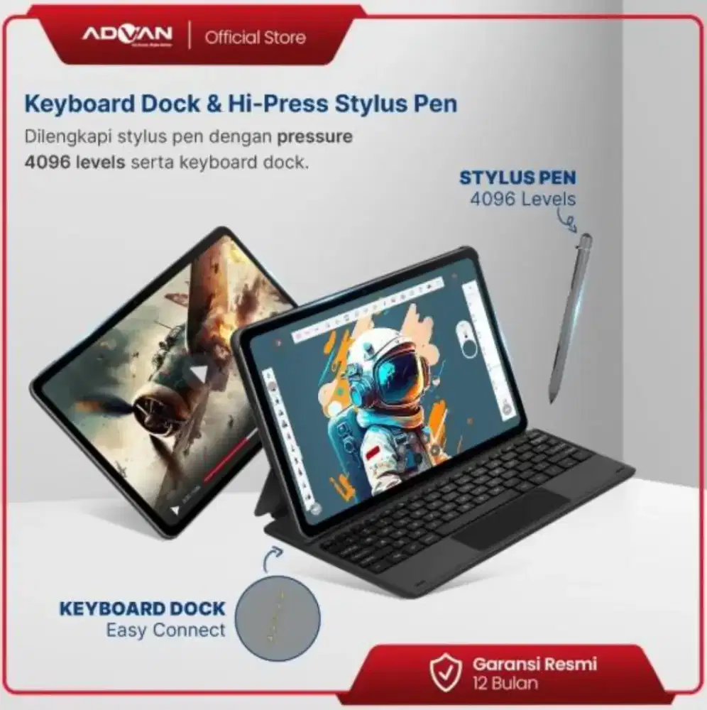 Advan Tab Sketsa 3 Layar 10.1” HD IPS 128GB+RAM 6GB/8GB Tiger T606
