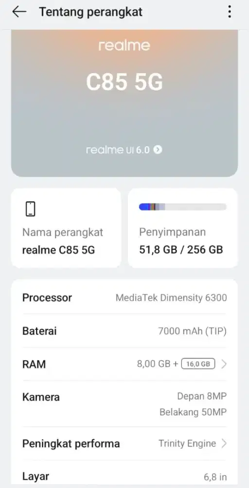 Realme C85 5G 24/256gb BSB