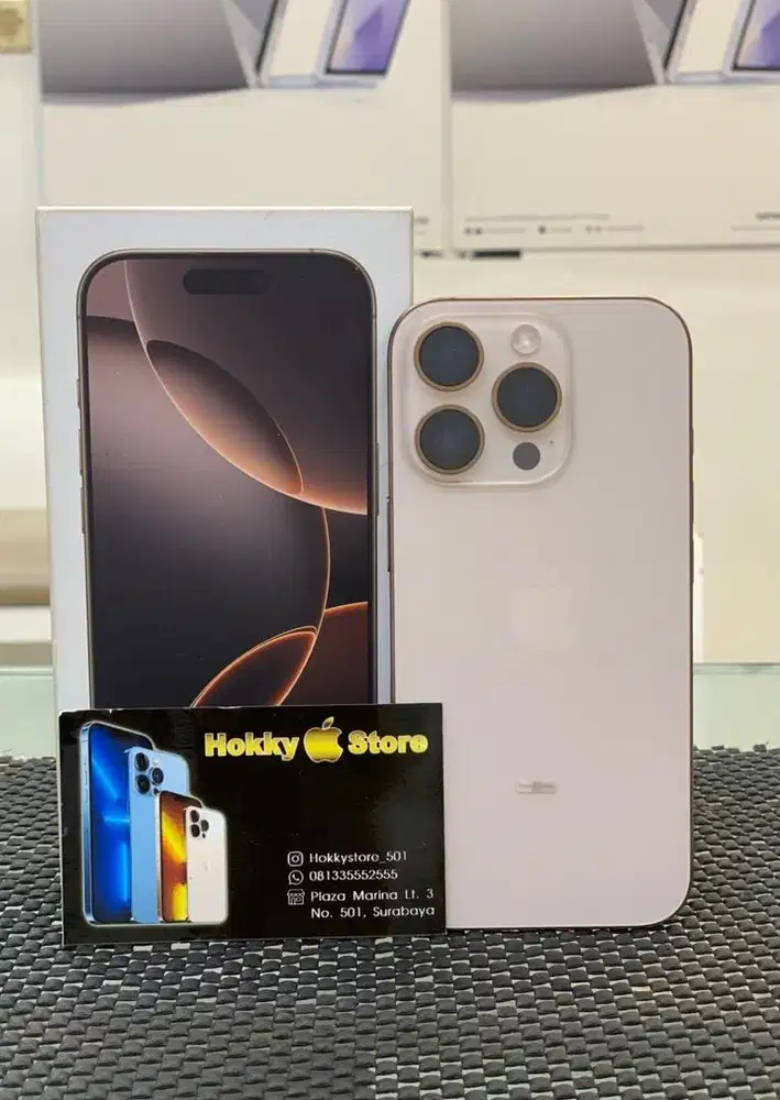 Iphone 16pro/256gb Desert titianum garansi ibox April 2026 bh 92%