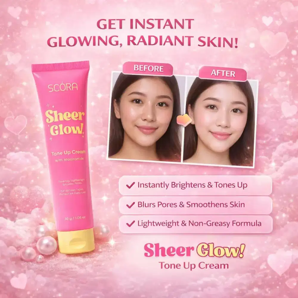 Tone Up Scora 30g sekali oles,langsung fresh!