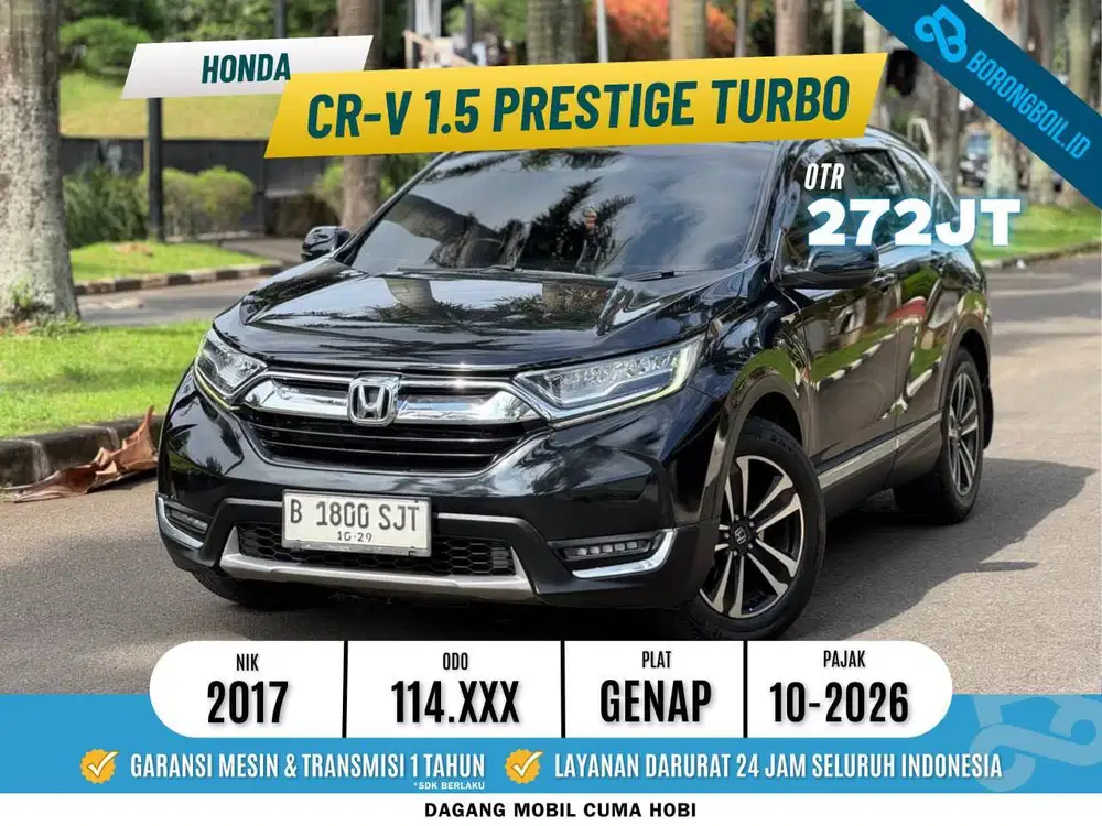 Honda Crv prestige turbo 1.5 At 2017 MULUSS MURAH