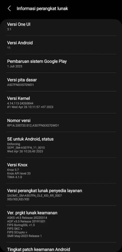 Samsung a50s Hijau Bisa NFC