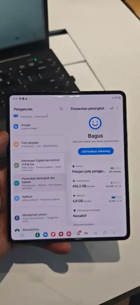Samsung fold 3 512gb unit only mnus speaker