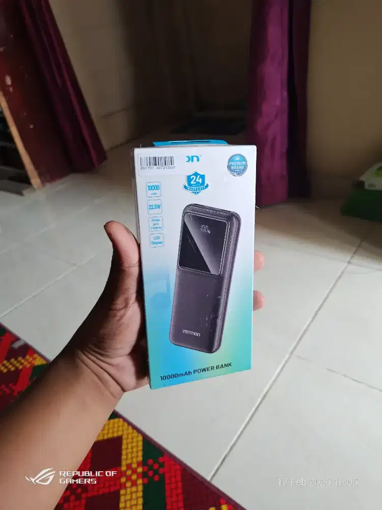 Powerbank VENTION FHK 10000mAh 100% segel baru