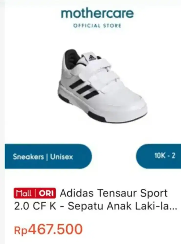 Sepatu anak adidas