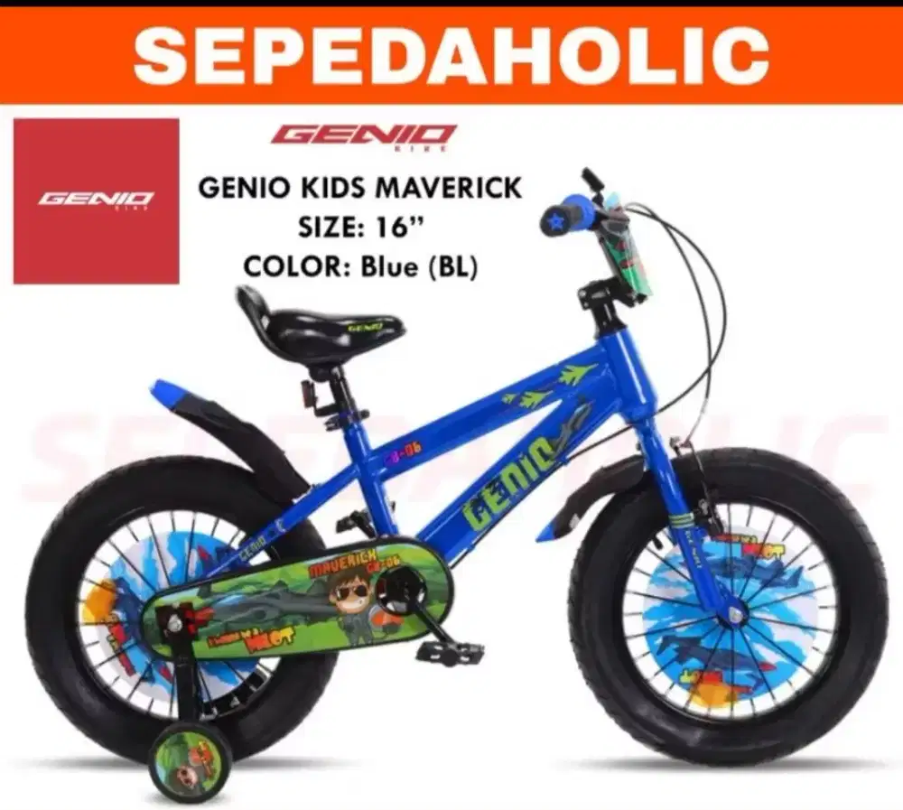 Sepeda genio anak 16