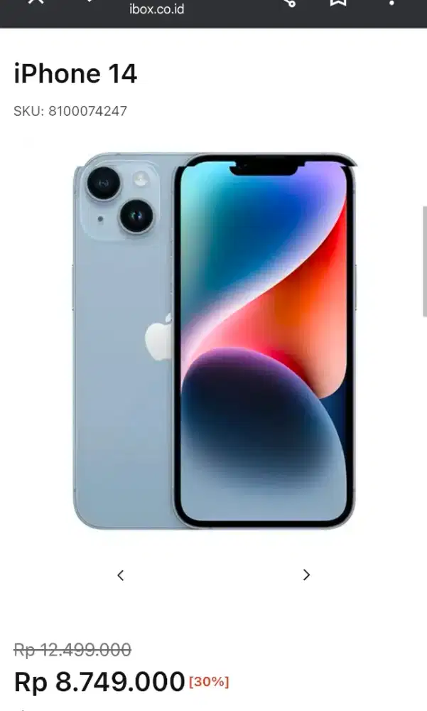 iPhone 14 128 GB BLUE IBOX