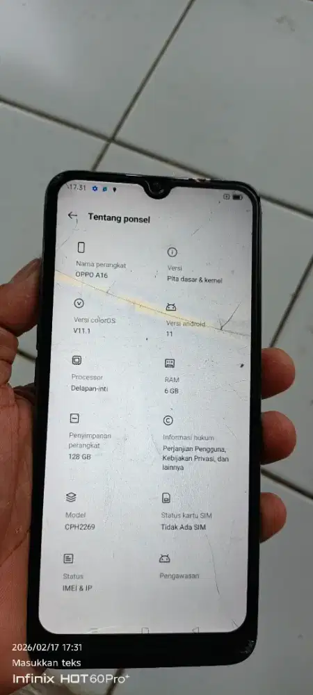 Vivo. Y21.  4/64 minus retak SMA lyar berbyang normal