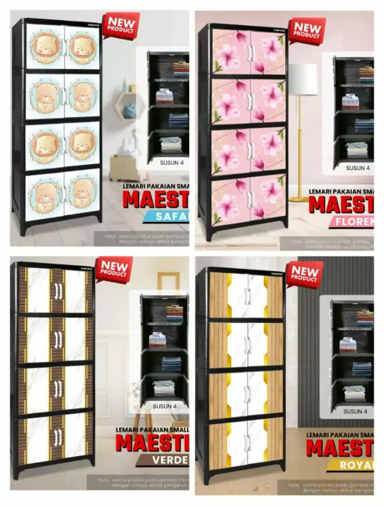 Lemari 4 susun murahh