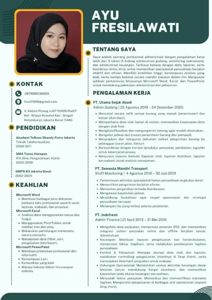 Mencari pekerjaan Administrasi