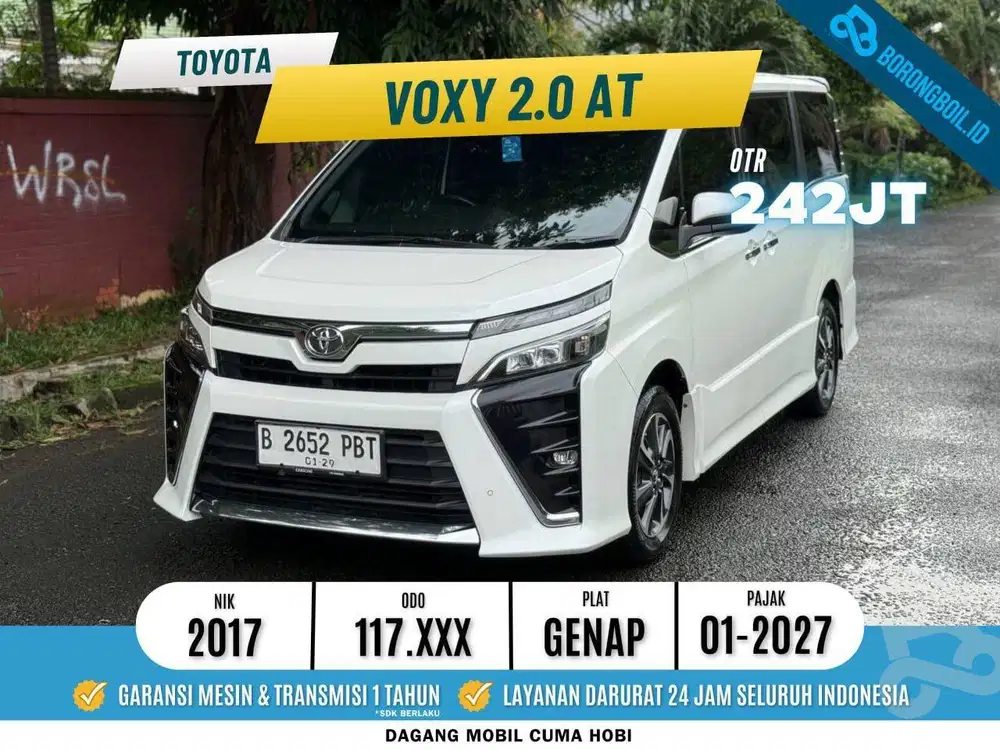 DP MULAI 9JT!!VOXY 2.0 AT 2017 PUTIH FAVORIT