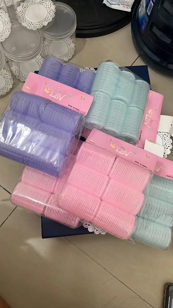 Baru Roll rambut per 6pcs ukuran sedang