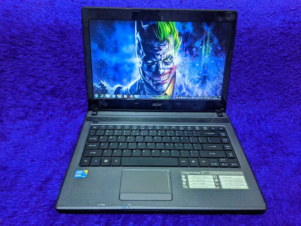 Laptop Acer core i3 ram 4GB body mulus