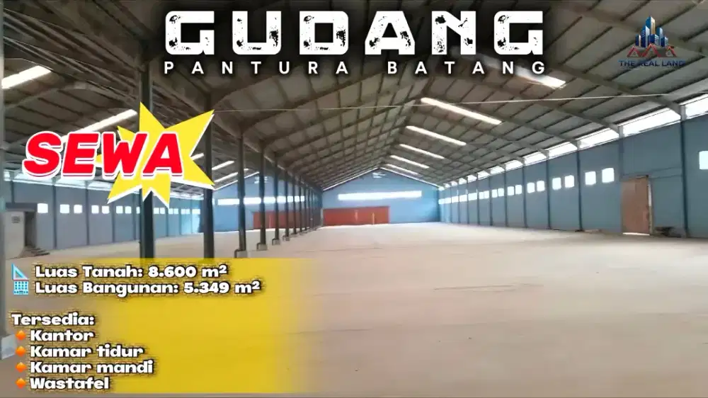 GUDANG DISEWAKAN DI PANTURA - BATANG