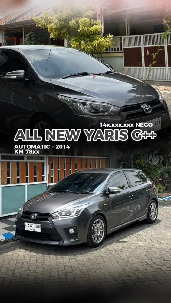 Toyota Yaris G AT 2014 Bensin