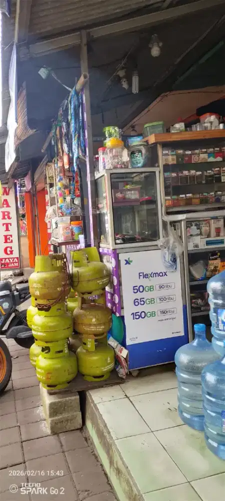 Penjaga warung ,depot dan pom mini