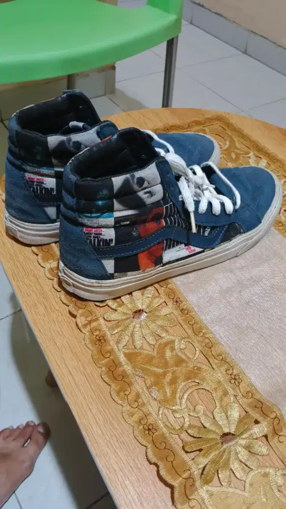 Dijual Vans Sk8-Hi edisi kolaborasi DQM x Blue Note Records.