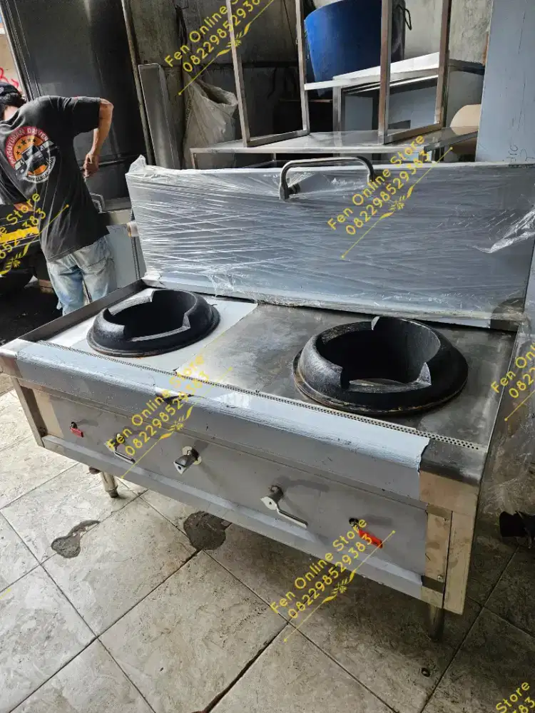 Kompor Wok Kompor Kwali Range High Pressure 2 Tungku