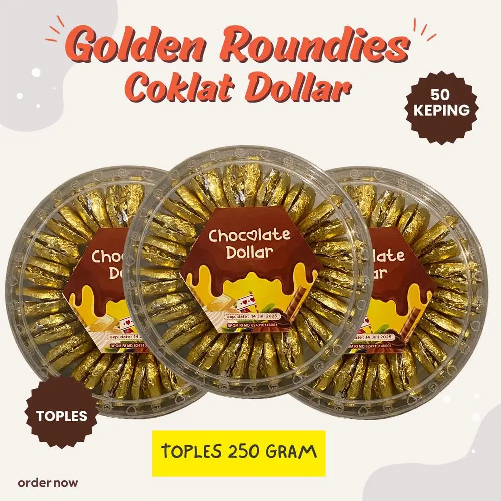 Coklat Dollar / Coklat Koin / Jago Golden Roundies Ceres Delfi M