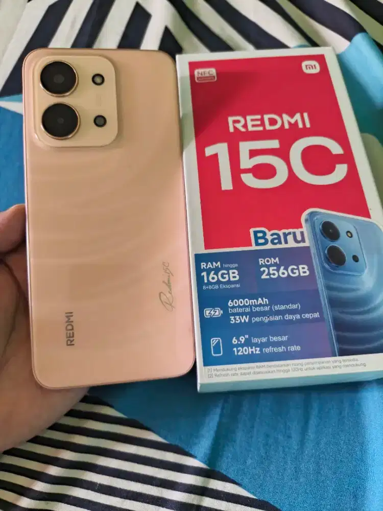 Redmi 15C 8+8/256gb Fullset Original Garansi Panjang Mulus Banget
