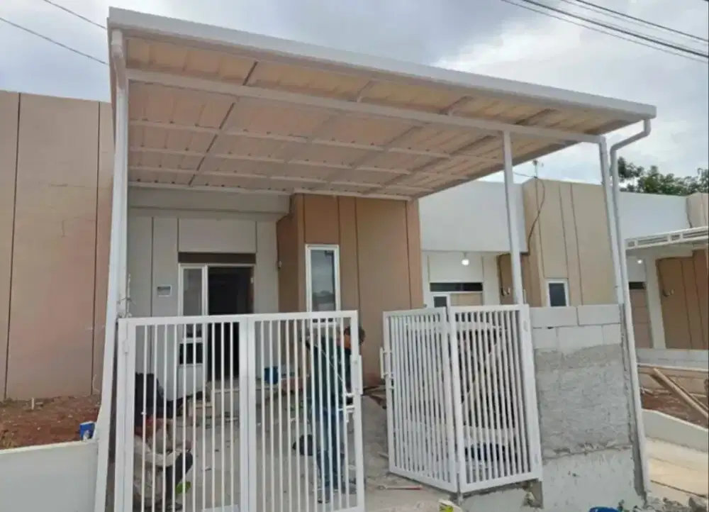 Kanopi atap alderon single layer