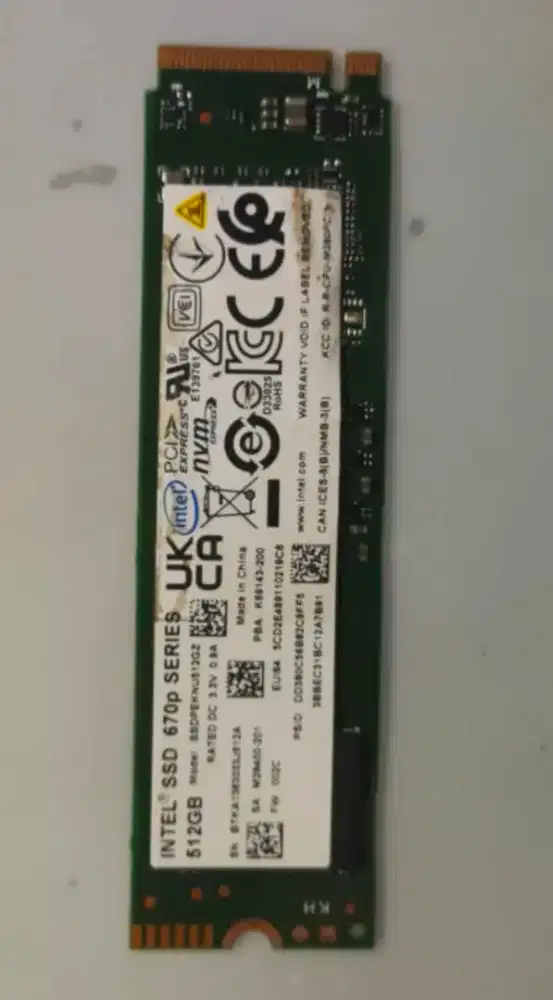 Ssd 512 Nvme siap pakai aja normal murmer