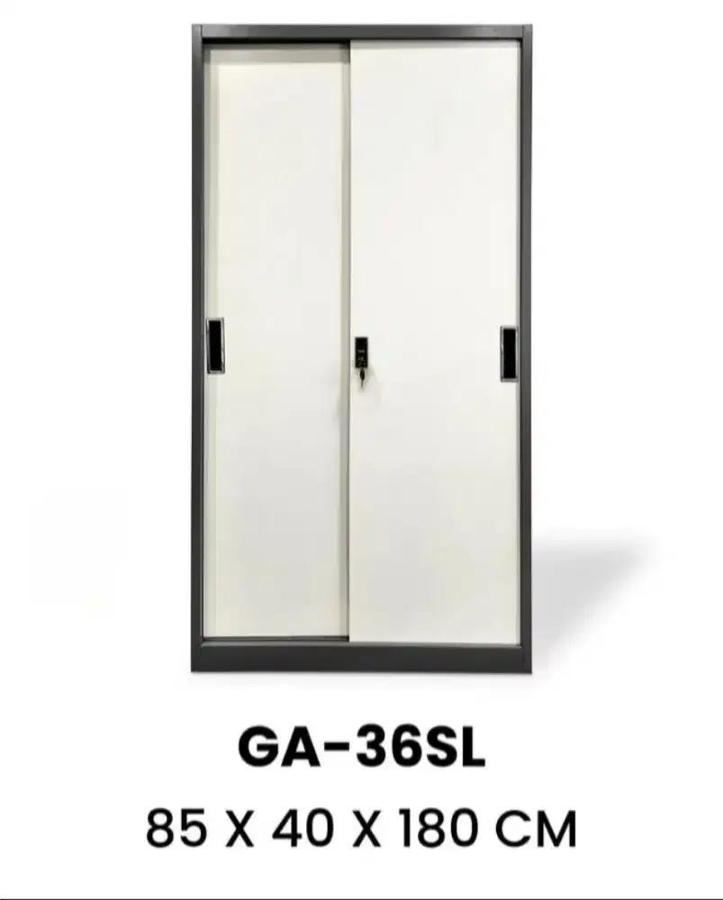 GA - 36 SL / Lemari Arsip Besi / Lemari Arsip Besi 2 Pintu Sliding