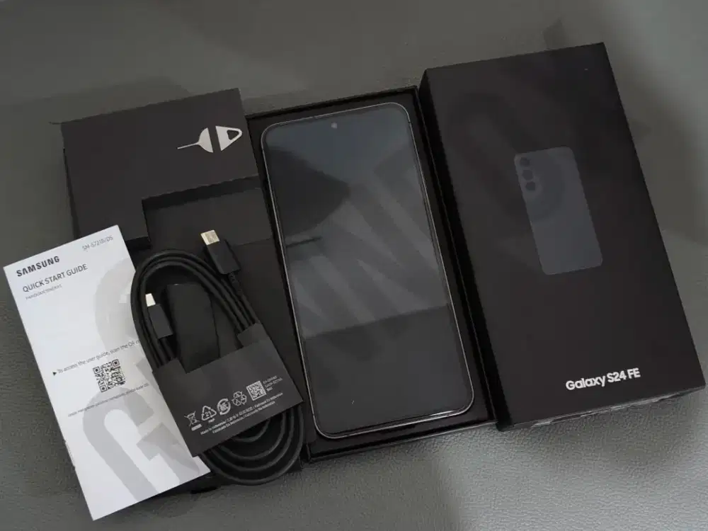 Samsung S24 FE Resmi 8/256 Black Graphite Mulus No Minus