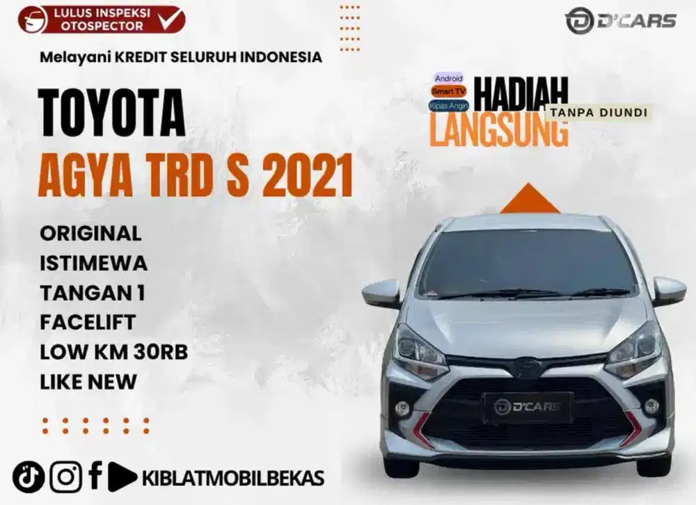 TOYOTA AGYA TRD S 1.2 MANUAL LOW KM