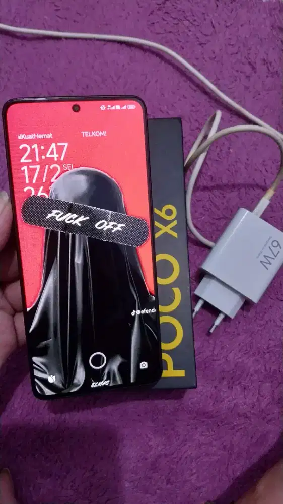 Poco X6 5G ram 12+12/256 fullset no minus lecet pemakaian aja