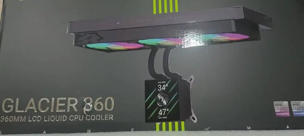 CPU COOLER AIO GAMEMAX GLACIER 360 BK