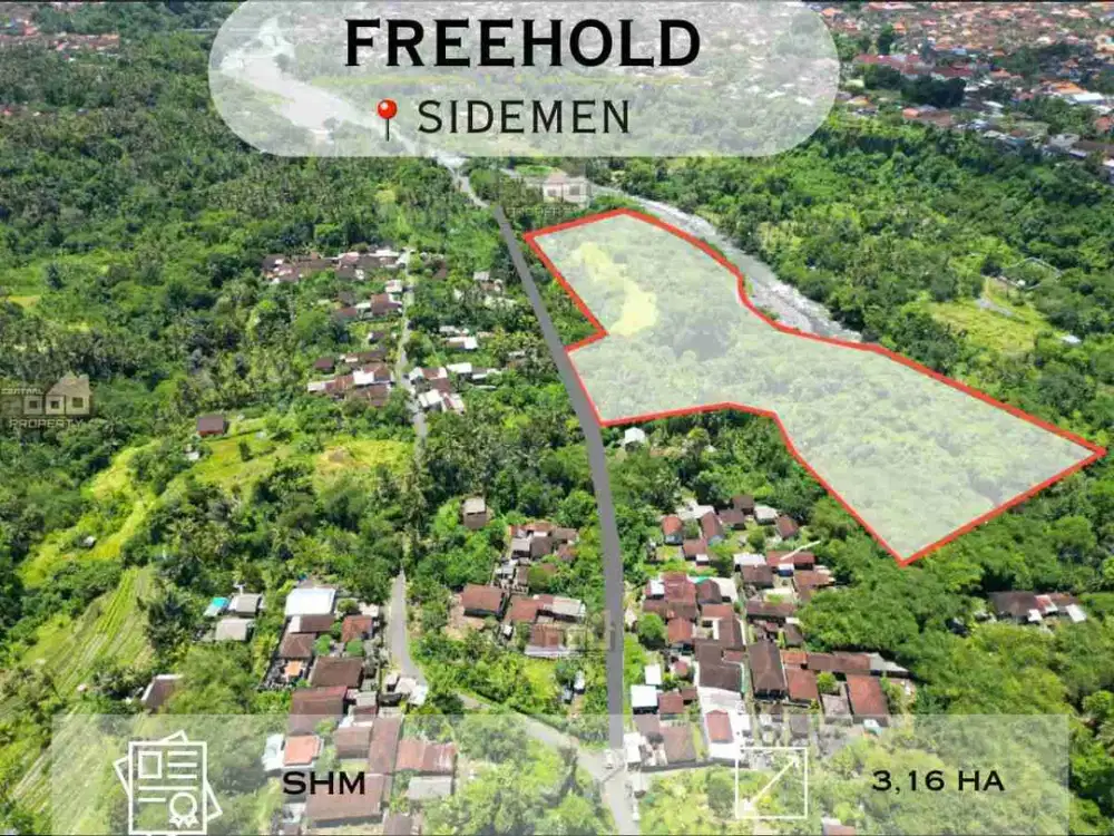Freehold Land For Sale In Cegeng, Sidemen – Karangasem