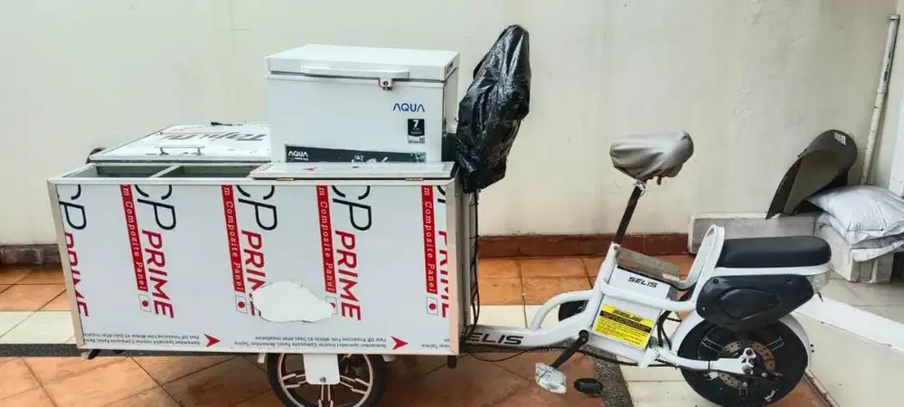 Dijual GEROBAK FREEZER Sepeda Listrik (Merk SELIS)