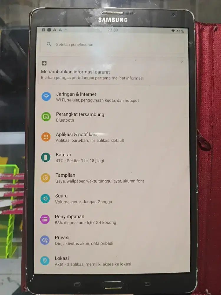 Tablet Samsung S8 T705