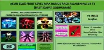 Jual akun roblox amanah blox fruit