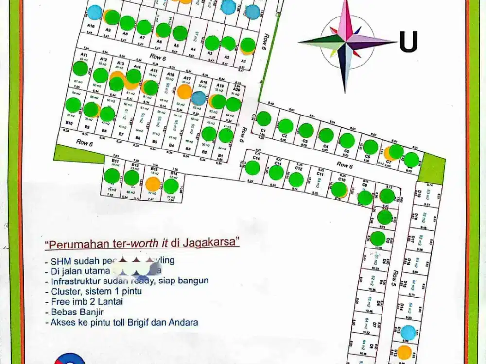 tanah kavling free imb 2 lantai