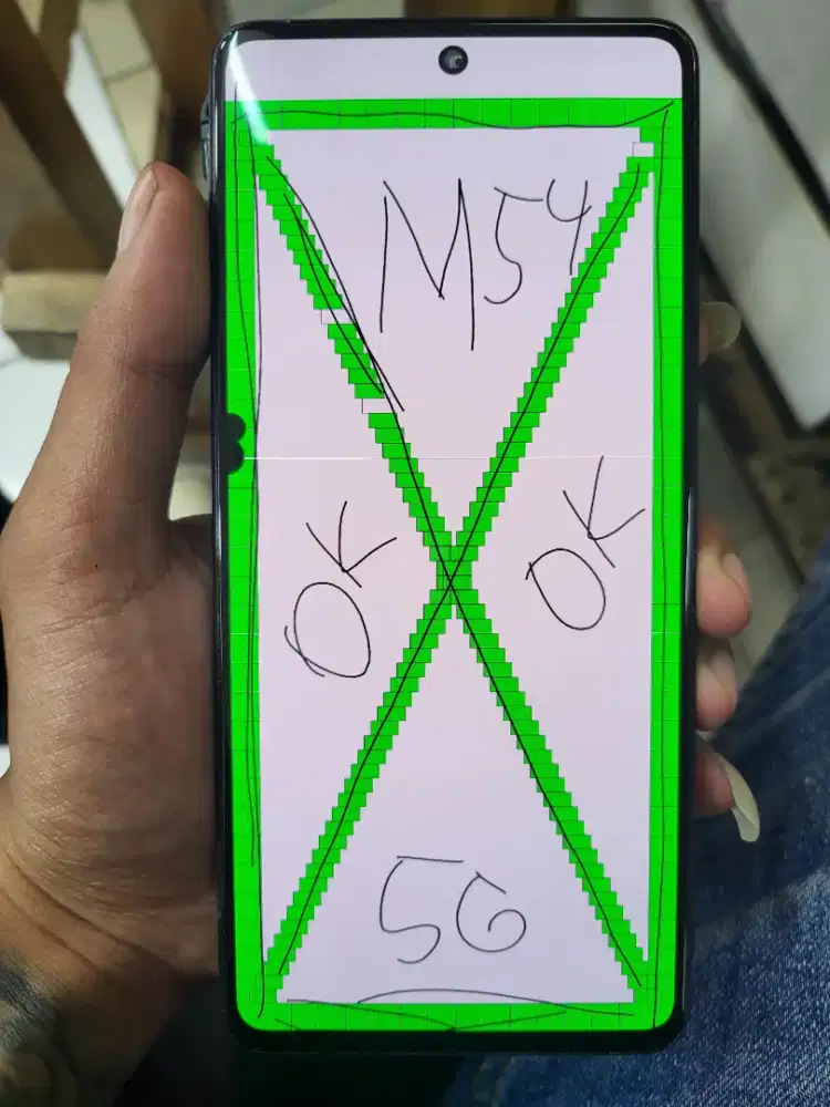 Lcd samsung m54 5g copotan